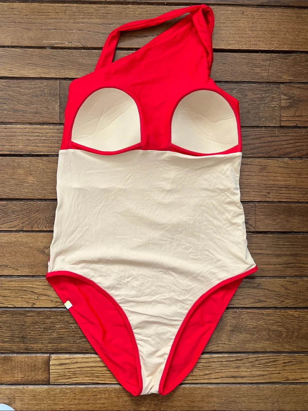 Summersalt Lava Red One-Shoulder One Piece Swimsuit NWOT - Picture 3 of 6